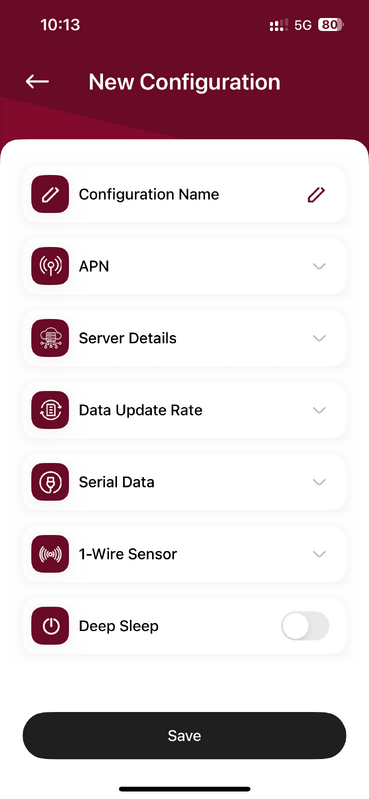 Create the configuarion